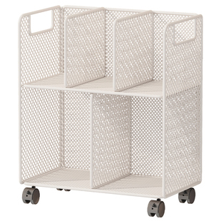 书架桌边书本置物架可移动书本收纳盒书立架初高中生书桌侧边带轮储物柜学生教室落地多层置物箱桌旁整理神器