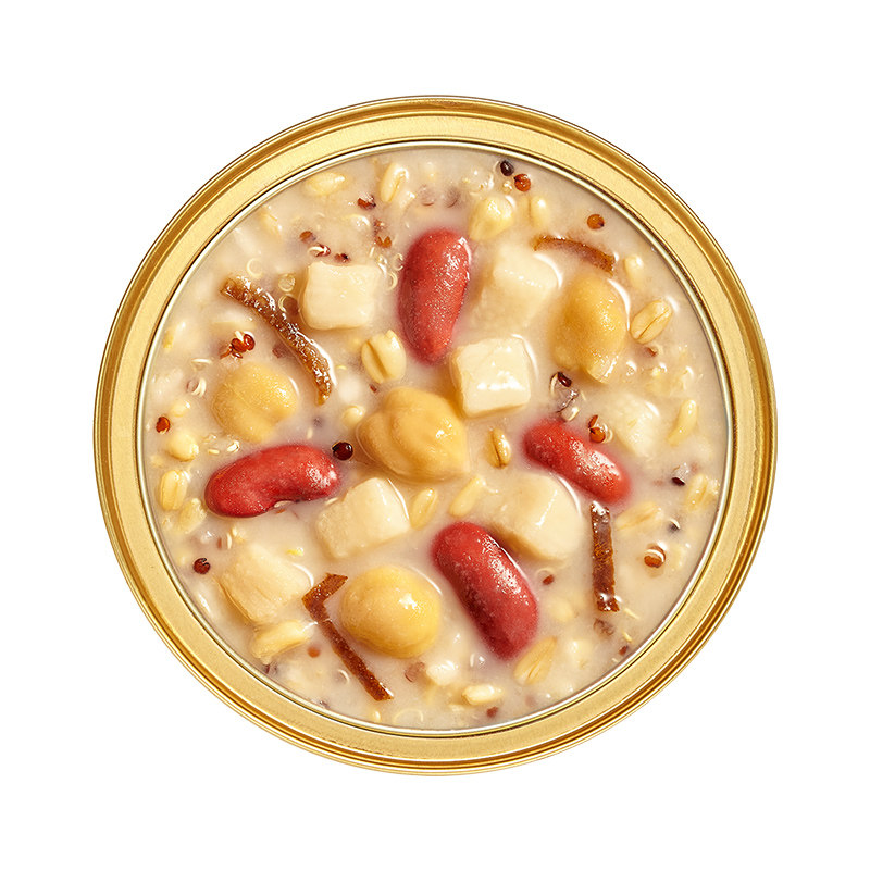 极盏谷物鹰嘴豆燕麦藜水牛奶山药无糖速食杂粮早餐粥即食228g/碗