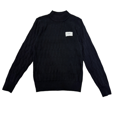 高级感毛衣潮牌针织加厚痞帅中领