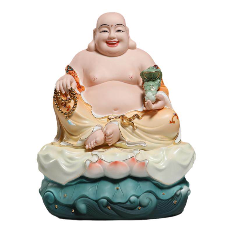 微美陶瓷彩绘娑婆三圣像
