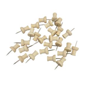 木质图钉毛毡墙软木板幼儿园留言板工字钉按钉大头钉毛毡钉毛粘板原木钉子摁钉美工照片墙固定针美工钉工字钉