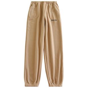 加厚情侣休闲家居裤秋冬摇粒绒运动宽松收口外穿睡裤男女遛弯长裤