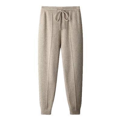 100%纯羊毛加厚束脚裤