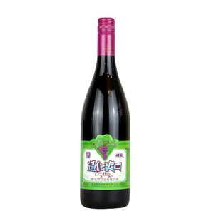 通化大爽口正宗山葡萄酒7度加气酒汽泡红酒低度女士甜型汽酒