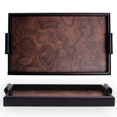 北欧风木质托盘长方形实木托盘