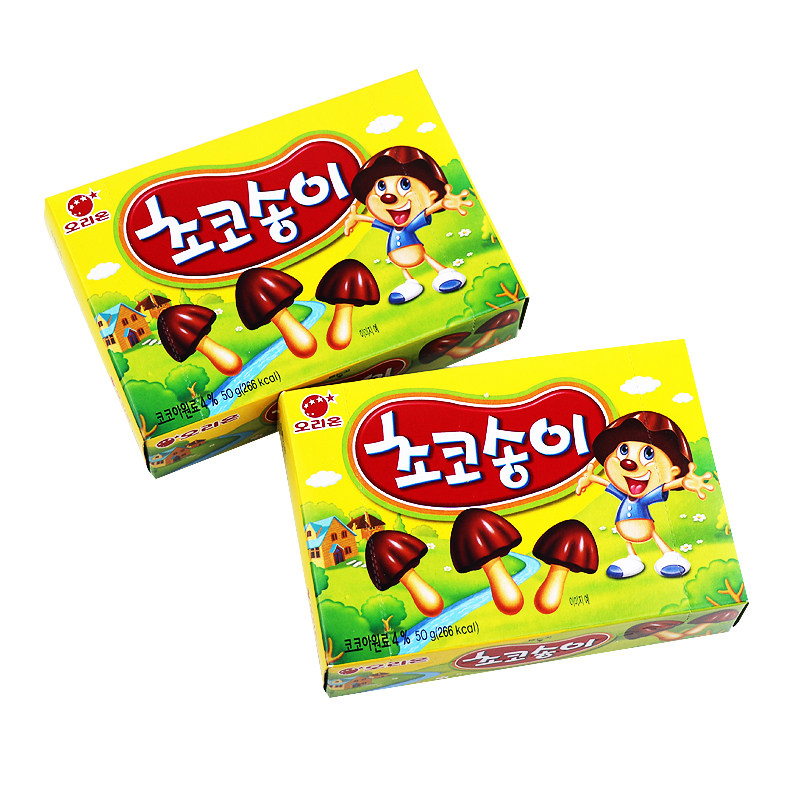 韩国新款包装进口50g巧克力饼干