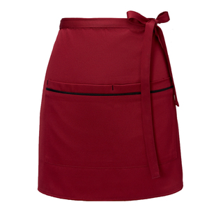 餐厅服务员半身围裙短款餐饮专用酒店快餐店厨房火锅店男女短围腰