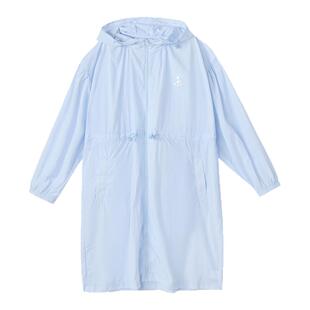 笛莎青少年2026夏新款初高中生中长款防晒服轻薄连帽防晒衣外套女