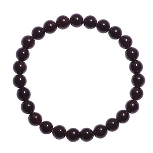 珂拉咪 天然酒红石榴石手链女款 单圈水晶手串饰品礼物 超值款