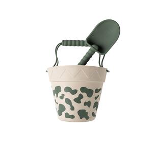 Qlittle儿童沙滩桶宝宝玩乐桶挖沙玩雪海边戏水硅胶铲桶玩具套装