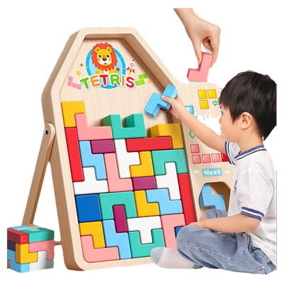 【3到6岁实木玩具】俄罗斯方块