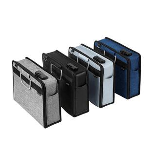 印章收纳盒营业执照收纳包正副本带密码锁办公印章执照证件一体包