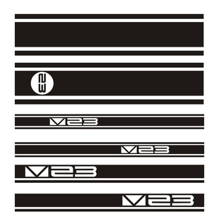 奇瑞iCAR V23机盖车身拉花车贴四门车身贴纸彩条专用改装升级