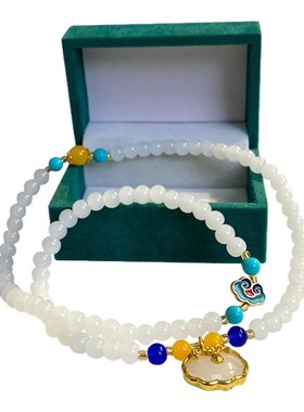 古风祥云平安锁吊坠项链手链