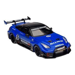 现货 MINIGT 1:64 1124 日产 LBWK GT 35GT-RR Ver.2 蓝 合金车模