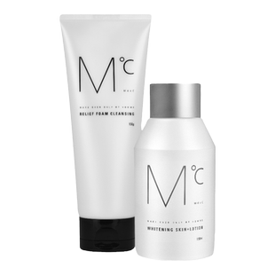 MdoC蒙度士男士美白护肤补水润肤套装洗面奶保湿水乳二合一面膜