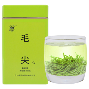 峰顶寺毛尖绿茶2025新茶四川明前特级毛峰茶叶宜宾嫩芽春茶250g