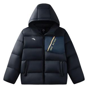 安踏儿童男童羽绒服2025冬款上新舒保暖抗寒中大童户外四防羽绒服