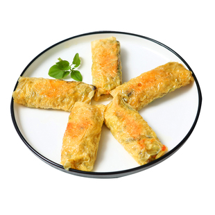 加藤利日式鸡丝腐皮卷 广式酒楼经典茶点 20条鸡肉腐竹卷港式点心