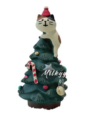 树脂装饰可爱桌面圣诞迷你景观