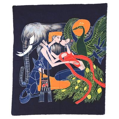 中号蜡染装饰画云南傣族特色亲昵