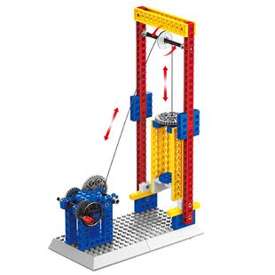 编程猫机器人盒子儿童升降电梯玩具升国旗男孩子创客拼装积木教具