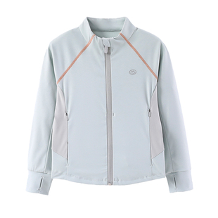 半度闲女童立领外套秋装运动洋气中大童2025新款儿童春秋拼色上衣