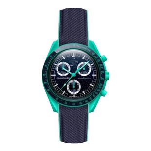 适用omega swatch表带北极光史努比LAVA火山沙漠斯沃琪联名欧米茄