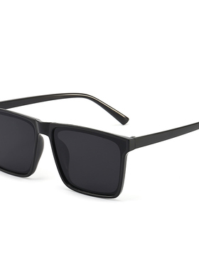 墨镜男士开车潮流高级感大脸方形网红款黑色太阳眼镜防紫外线强光