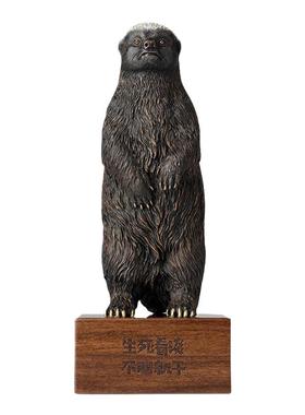 铜平头哥桌面装饰品摆件创意礼物