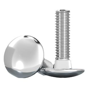 大头马车304不锈钢螺栓圆头方颈螺丝钉货架扁头半四方MM6M8M10M12