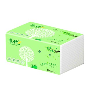 凤竹抽纸家用实惠装大包加厚餐巾卫生面巾擦手纸整箱3层160抽18包