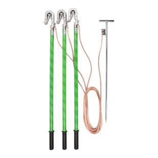 电力户外10KV双舌高压接地线接地棒35KV便携式接地线软铜线国标