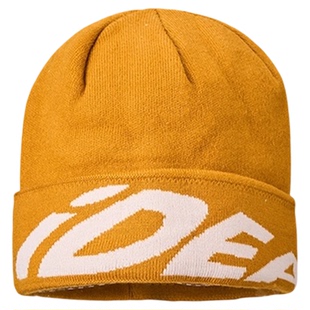 登山冷帽女2025新款宽松显脸小针织毛线帽户外徒步爬山堆堆帽子男