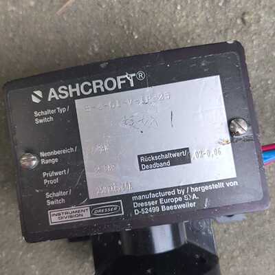 溢价-ASHCROFT B-4-61-V-IP-25压力开关