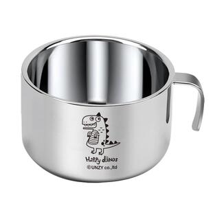 UNZY儿童饭碗316不锈钢碗小学生专用汤碗带手柄食品级宝宝辅食碗