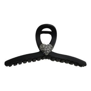 抓夹大号水钻发量多发夹女后脑勺盘发抓黑色高级感鲨鱼夹发卡头饰