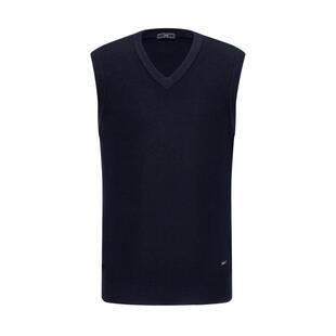 【可机洗】emz鄂尔多斯秋冬纯羊毛针织衫商务休闲男士V领背心毛衣