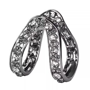 v型抓夹网红爆款高级感水钻半扎发夹女后脑勺头饰马尾丸子头抓夹