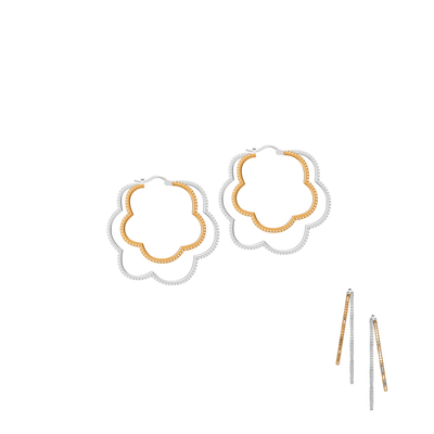 灵界18K金云朵原创设计耳环