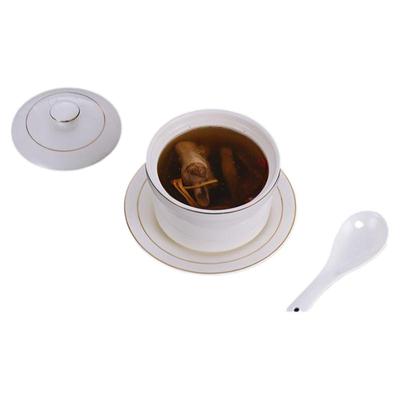 陶瓷炖盅金边隔水炖杯带盖