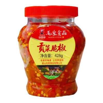 贡剁椒菜瓶装湖南辣椒酱毛家饭店