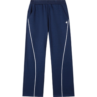 【网球】乐卡克法国公鸡秋冬女款保暖运动针织长裤新年红色