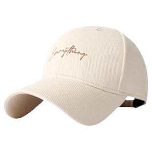 Cacuss户外百搭男士硬顶鸭舌帽刺绣纯棉夏棒球帽女士休闲帽子秋季