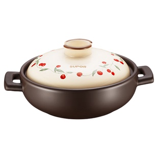 苏泊尔煲汤砂锅煲家用燃气专用耐高温干烧不裂陶瓷煲仔饭中药砂锅