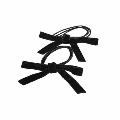 jisoo金智秀同款丝绒对夹麻花辫