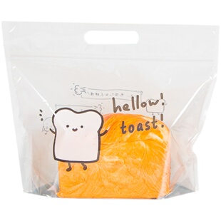 吐司包装袋450克手提自封口切片面包土司袋子烘焙透明打包袋250g