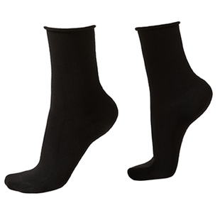 CALZEDONIA卡泽意袜秋冬女时尚含羊绒纯色可调节中筒短袜DC0099A