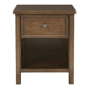 HarborHouse美式复古边柜带抽屉柜子客厅家具边几实木储物床头柜