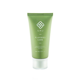 正品UAU亚麻净颜水润洗面奶150g 深层清洁补水保湿控油泡沫洁面乳